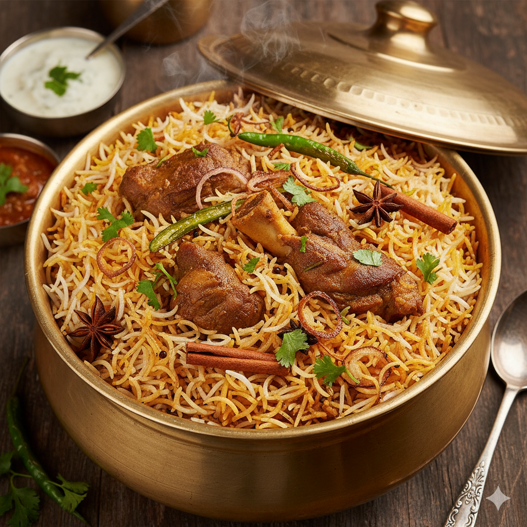 Biryani is best food in Hyderabad